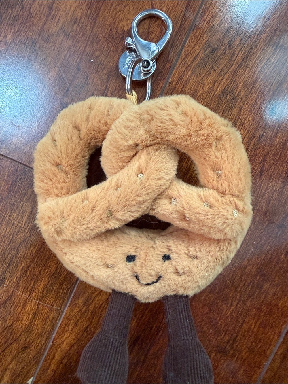 Jellycat Authentic Pretzel Keychain